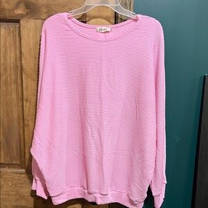 Vibrant Pink Textured Top